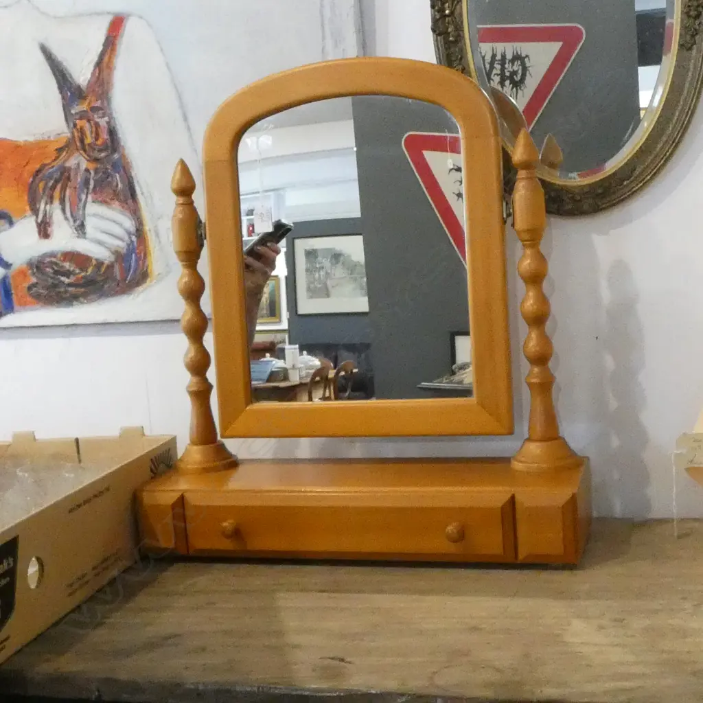VANITY MIRROR 580x210x645 & BEVEL EDGED WALL MIRROR H.575mm Image 1++