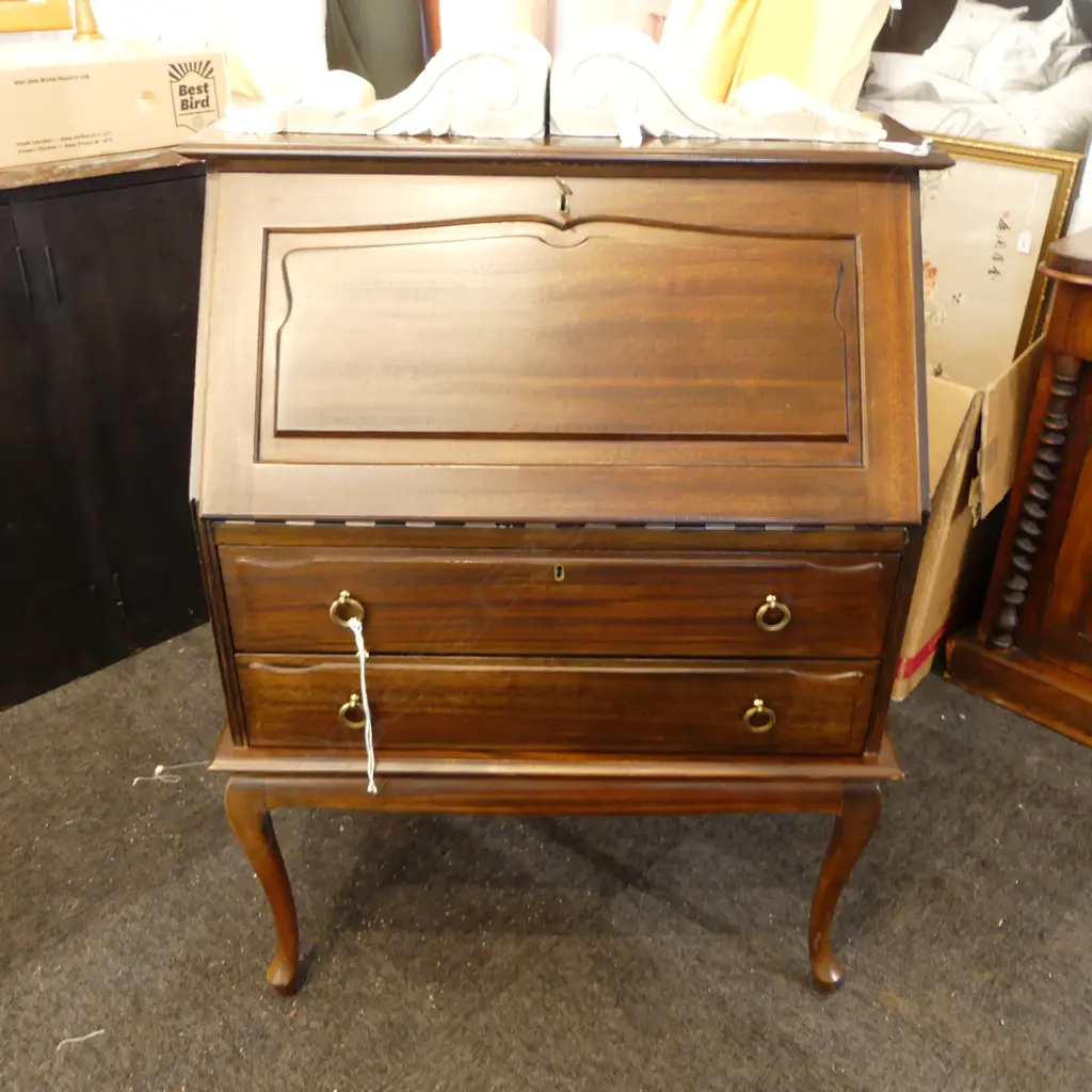 MAHOGANY DROP FRONT BUREAU 790x460x1070mm Image 1++