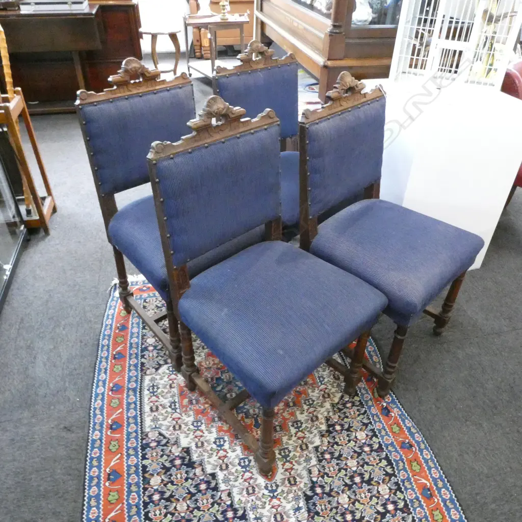 4 EARLY 20thC DINING CHAIRS Image 1++