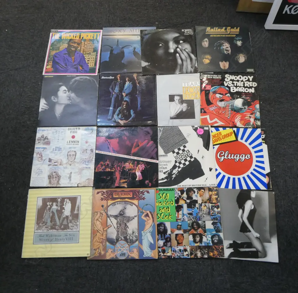 ASST RECORDS MYALL/SKA/LENNON/ROXYDR JOHN ETC Image 1++