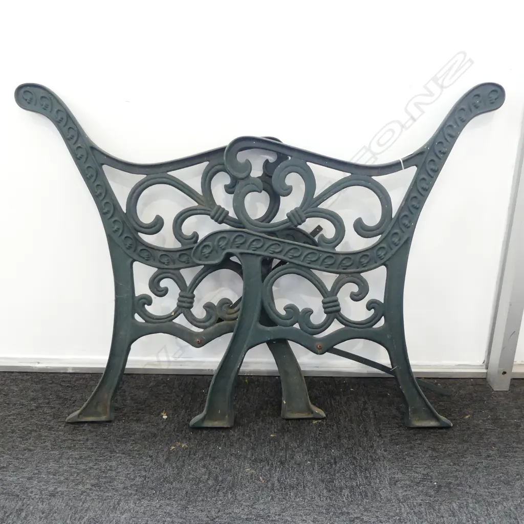 PR OF CAST IRON BENCH ENDS Image 1++