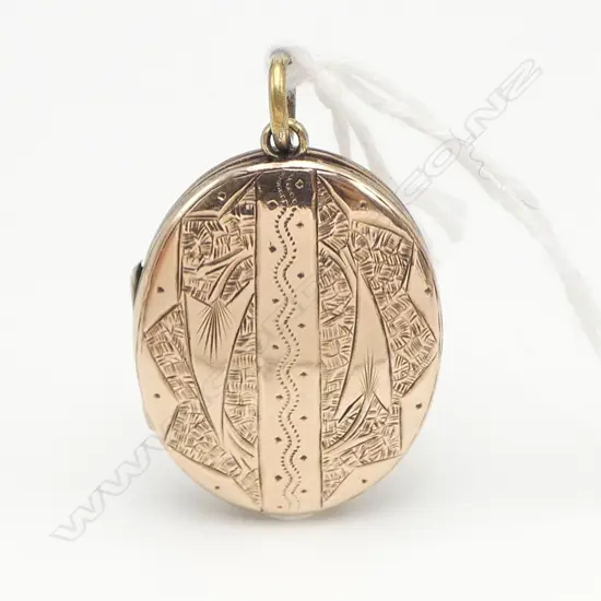9CT ROSE GOLD FACED LOCKET 7.24gm