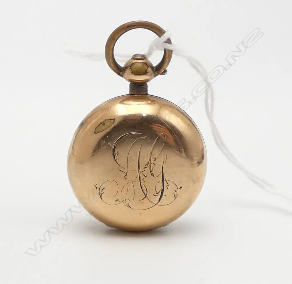 EARLY 20thC DENNISON GOLD PLATE SOVEREIGN CASE  Image 1++