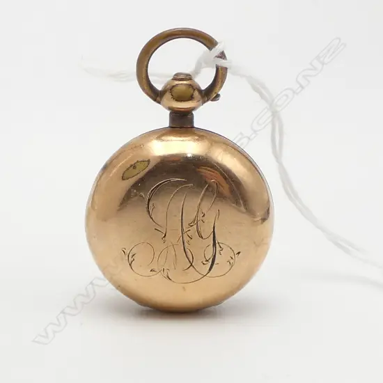 EARLY 20thC DENNISON GOLD PLATE SOVEREIGN CASE 