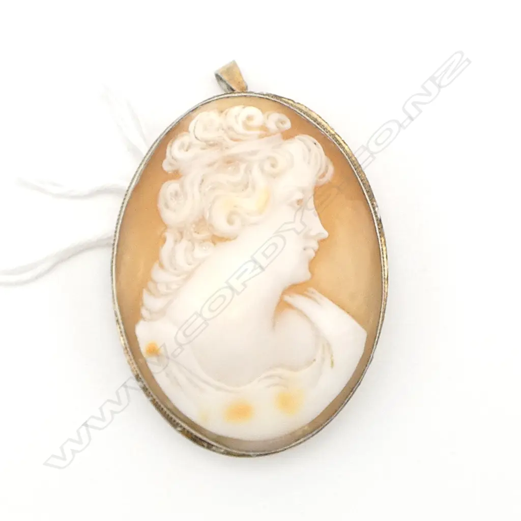 SILVER GILT CAMEO BROOCH Image 1++