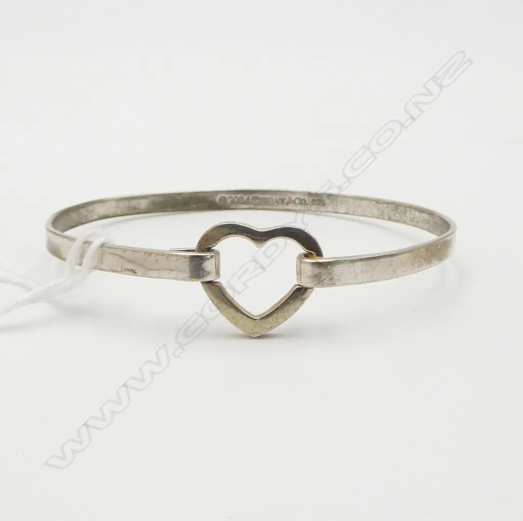 LOOKS PLATED. SILVER? BANGLE STAMPED with marks probably not real Image 1++