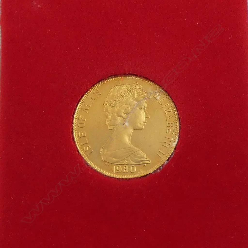 22CT GOLD QUEEN MOTHER ANNIVERSARY COIN ISSUED BY THE ISLE OF MAN 10.11 g Image 1++