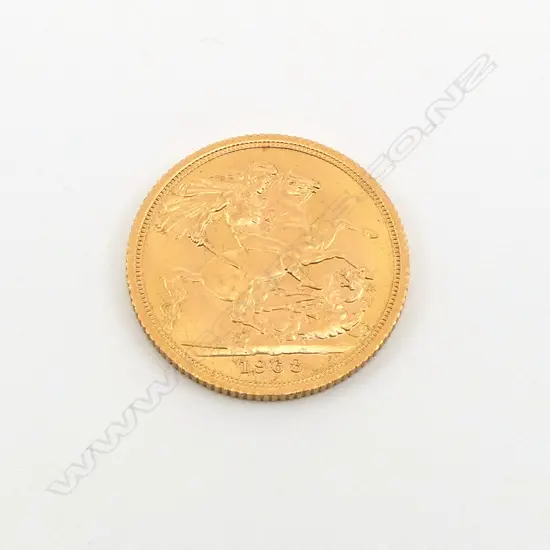 1968 ENGLISH MINT GOLD FULL SOVEREIGN COIN