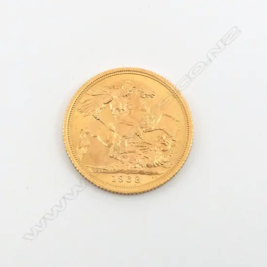1968 ENGLISH MINT GOLD FULL SOVEREIGN COIN