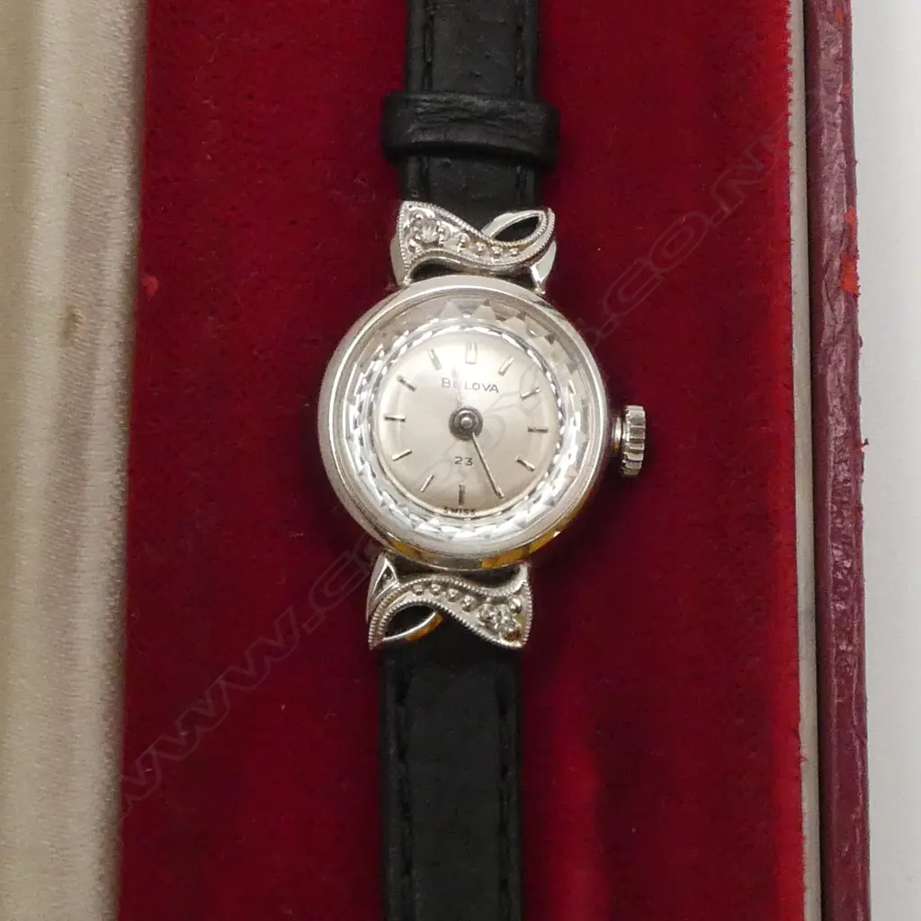 LADIES VINTAGE 10ct GOLD FILLED WRISTWATCH in original box Working Image 1++