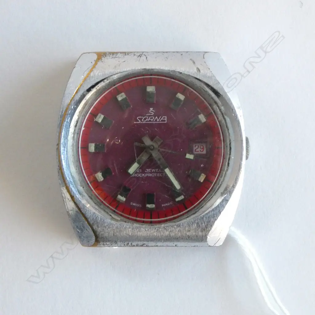 SORNA GENTS SWISS WRISTWATCH NO STRAP Image 1++