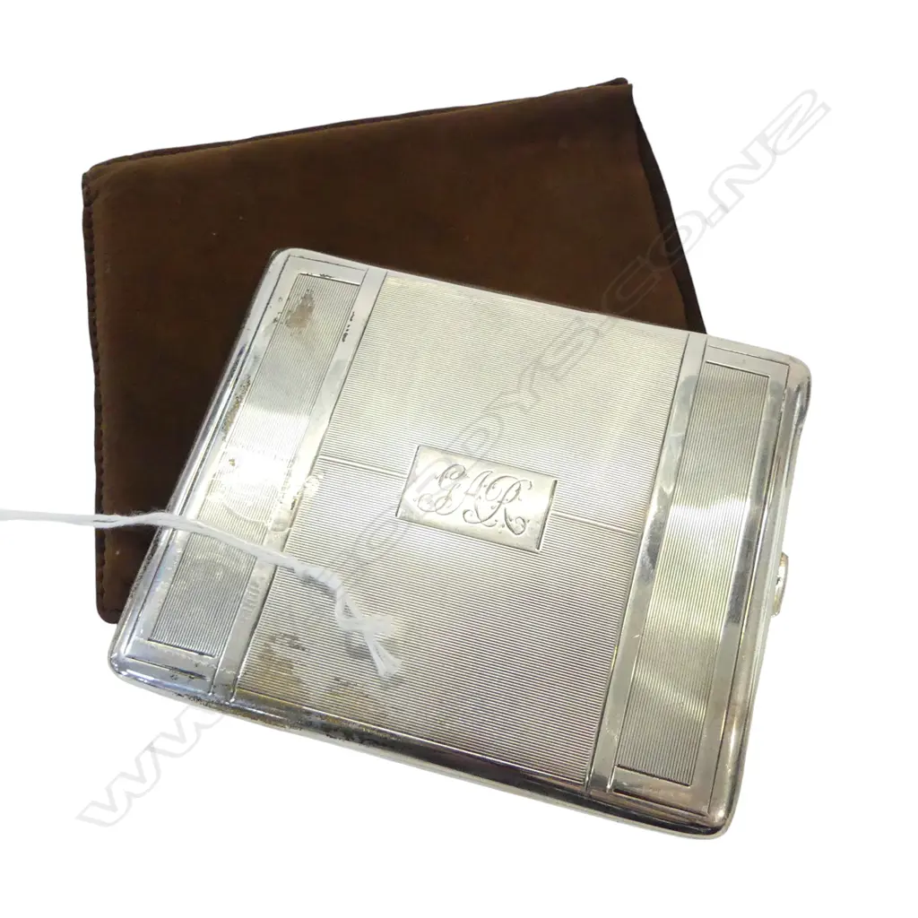 STG SILVER CIG. CASE, BIRMINGHAM 1940, 101gms  Image 1++