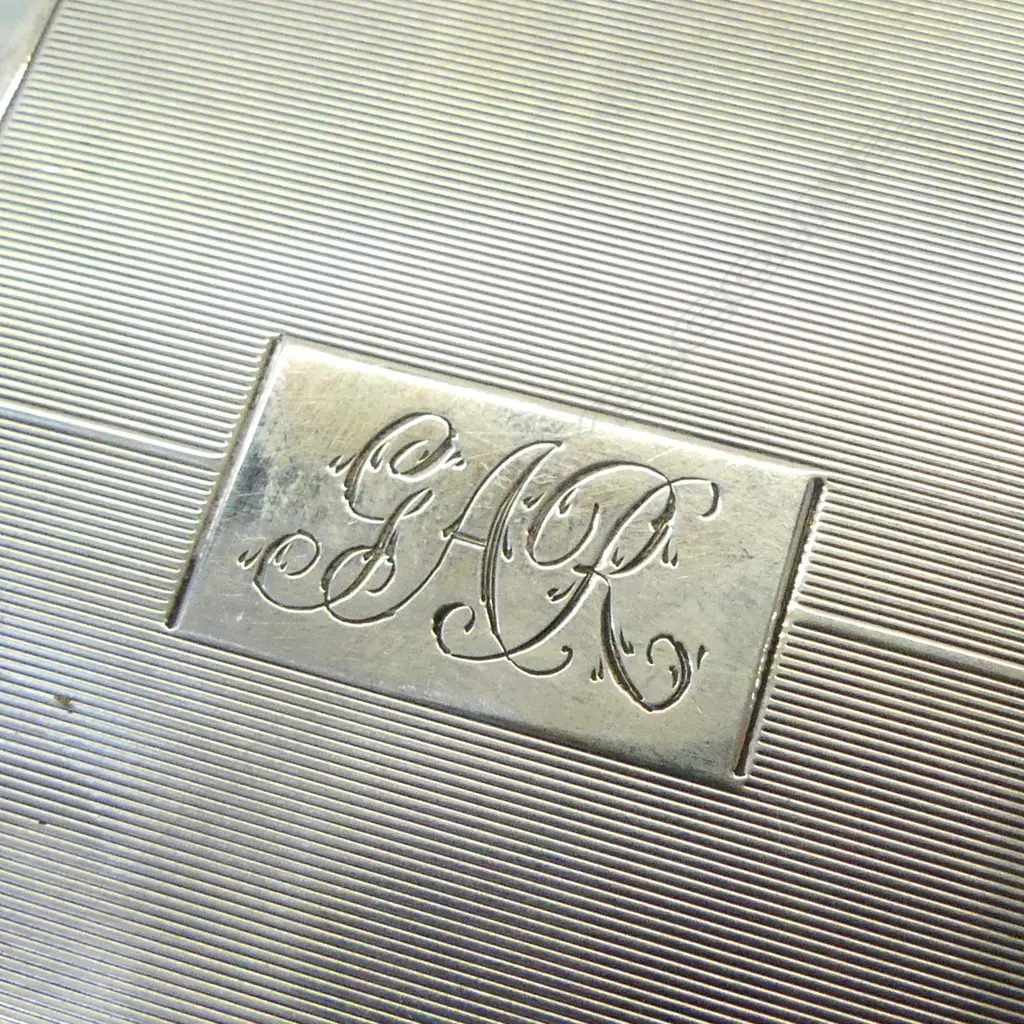 STG SILVER CIG. CASE, BIRMINGHAM 1940, 101gms  Image 1++