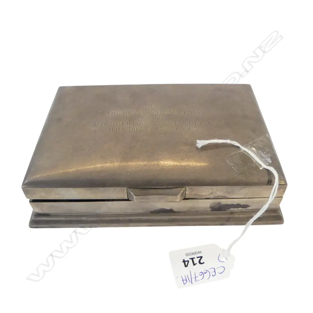 STG SILVER BOX w. FITTED INTERIOR W.165mm Image 1++
