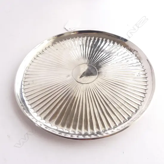 STG SILVER TRAY, ROBERT JONES I, LONDON 1781, 245gms, Dia.195mm