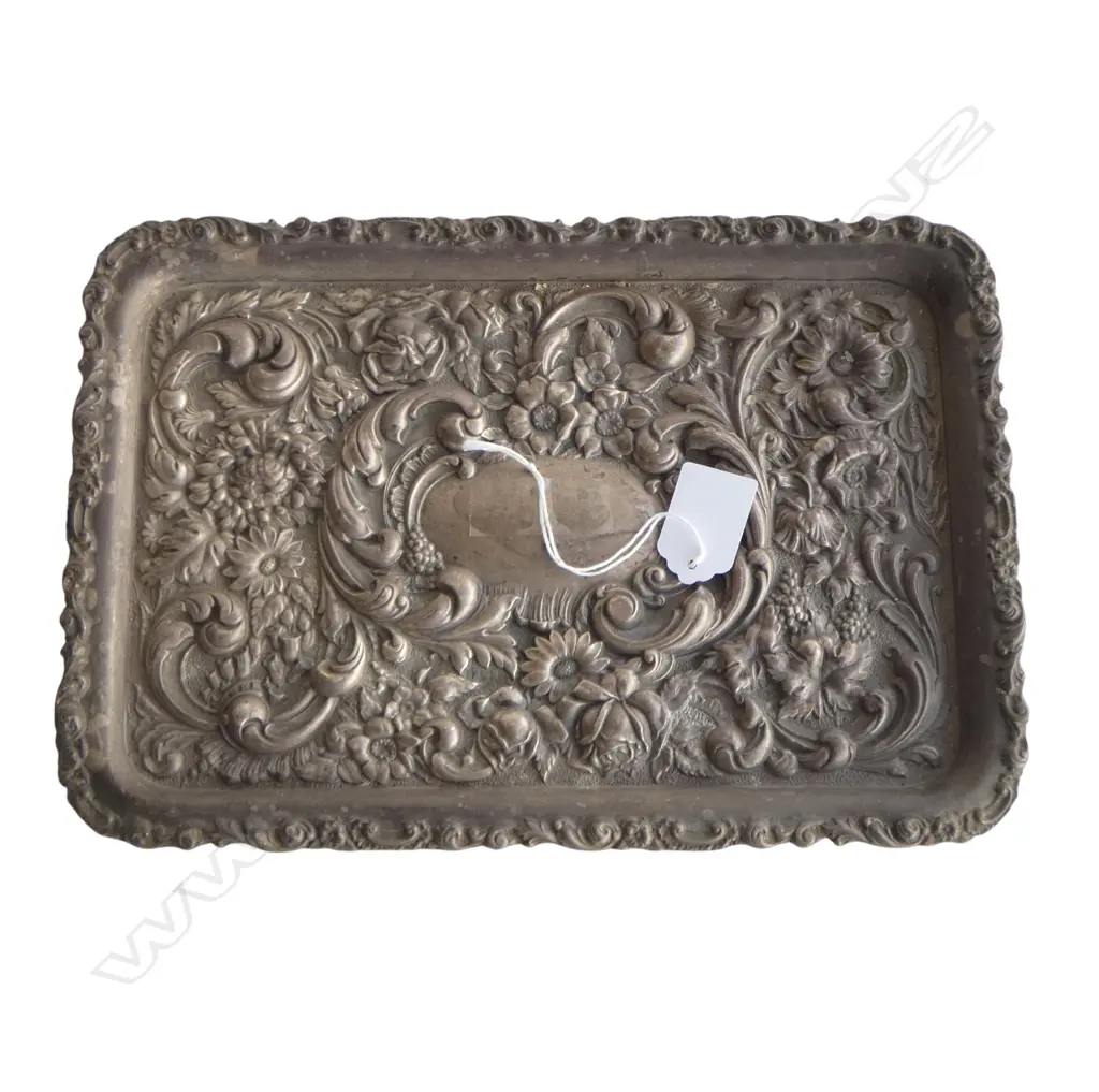 STG SILVER DISH, B'HAM 1901 200x290mm 342gms Image 1++