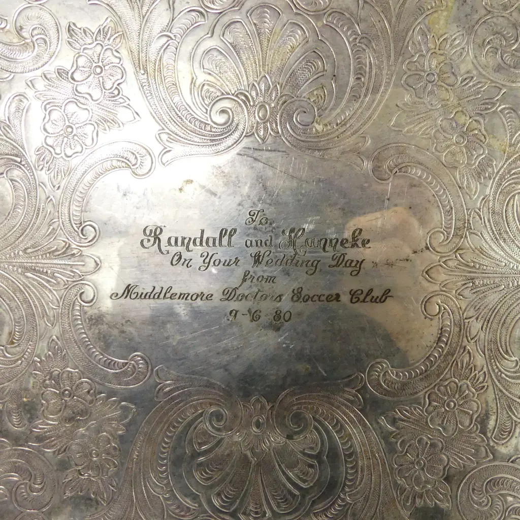 4 PCES EP; TRAY 390x510mm, 2 CANDLESTICKS, COCKTAIL SHAKER Image 1++