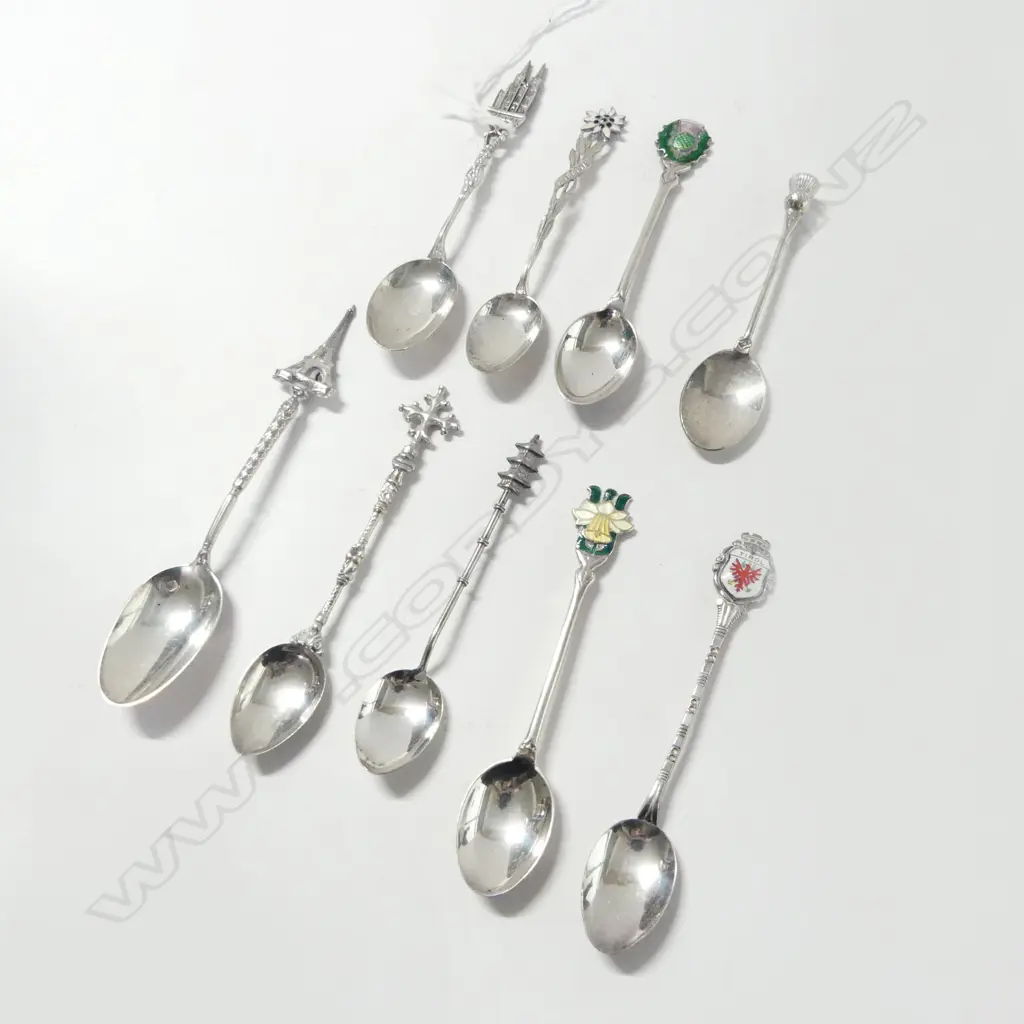 9 STG SILVER TEASPOONS 71gms Image 1++