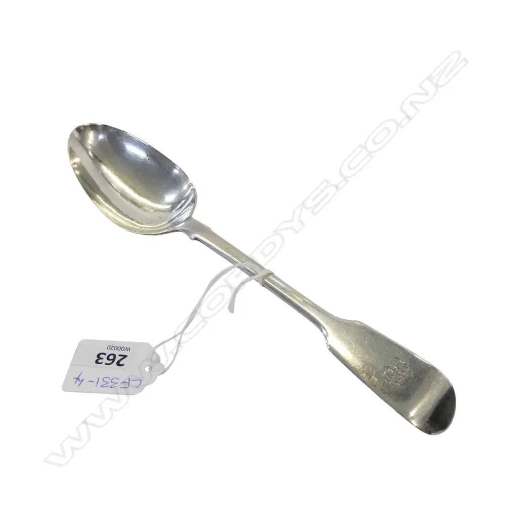 STERLING SILVER TABLESPOON LONDON 1838 78gm Image 1++