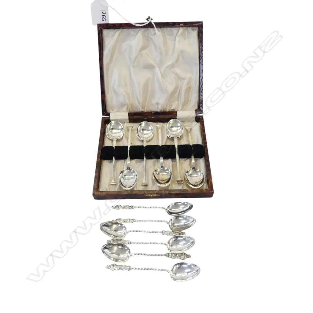 2 SETS OF STG SILVER SPOONS 113gms Image 1++