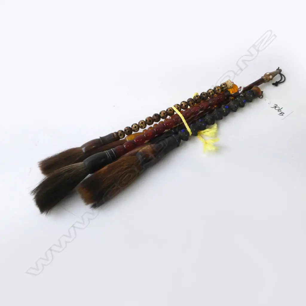 5 CHINESE CALLIGRAPHY BRUSHES L.300mm Image 1++
