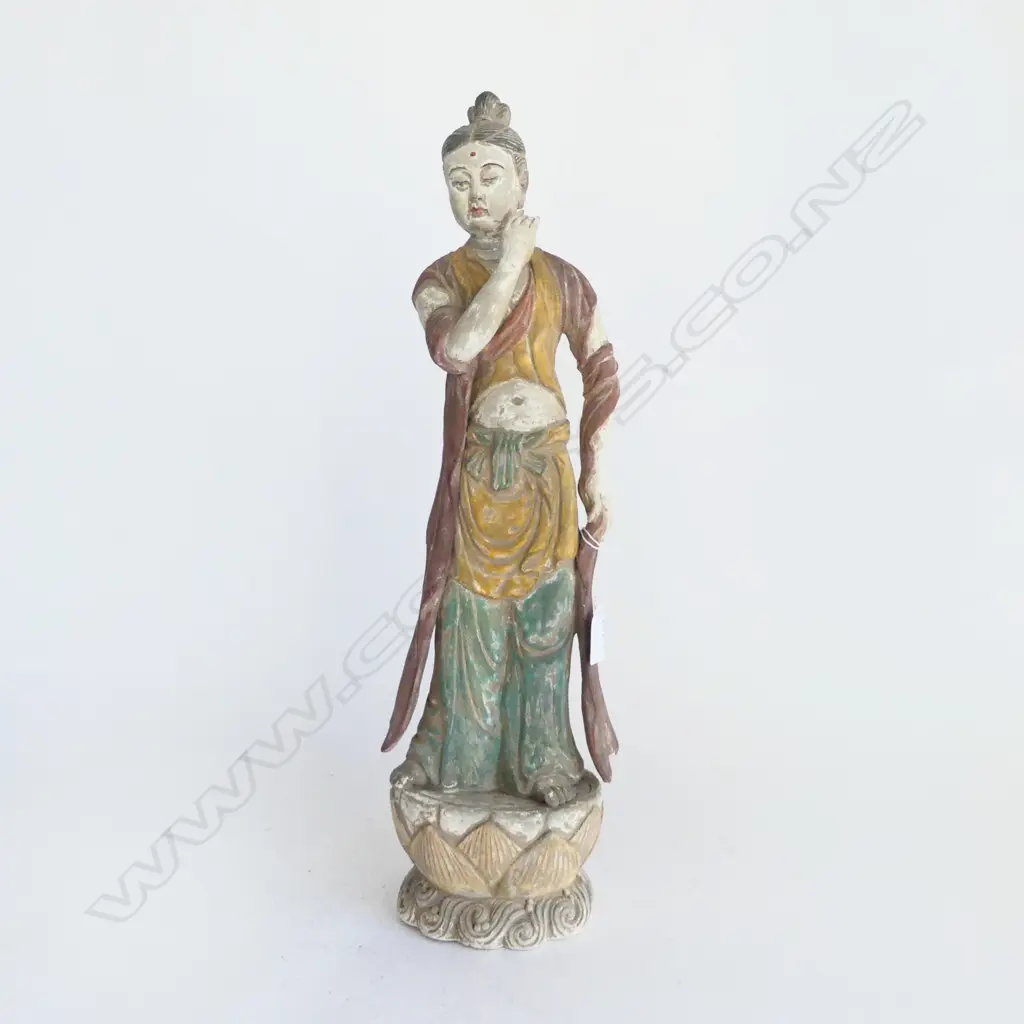 GUANYIN FIGURE ON LOTUS THRONE H.540mm Image 1++