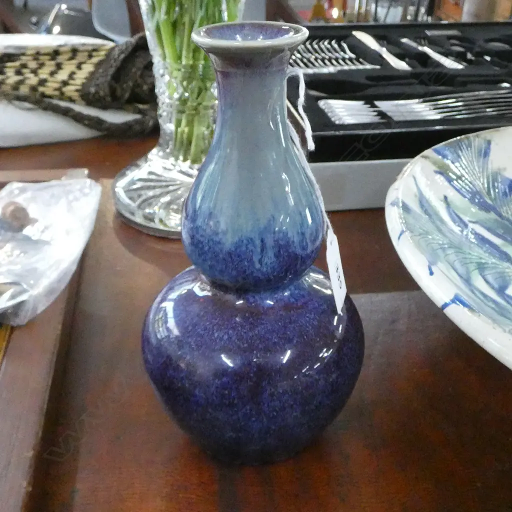 FLAMBE GLAZE DOUBLE GOURD VASE H.195mm Image 1++