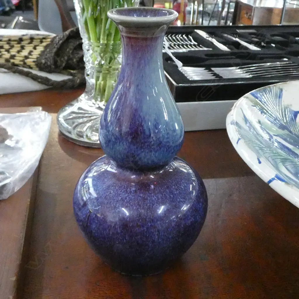 FLAMBE GLAZE DOUBLE GOURD VASE H.195mm Image 1++