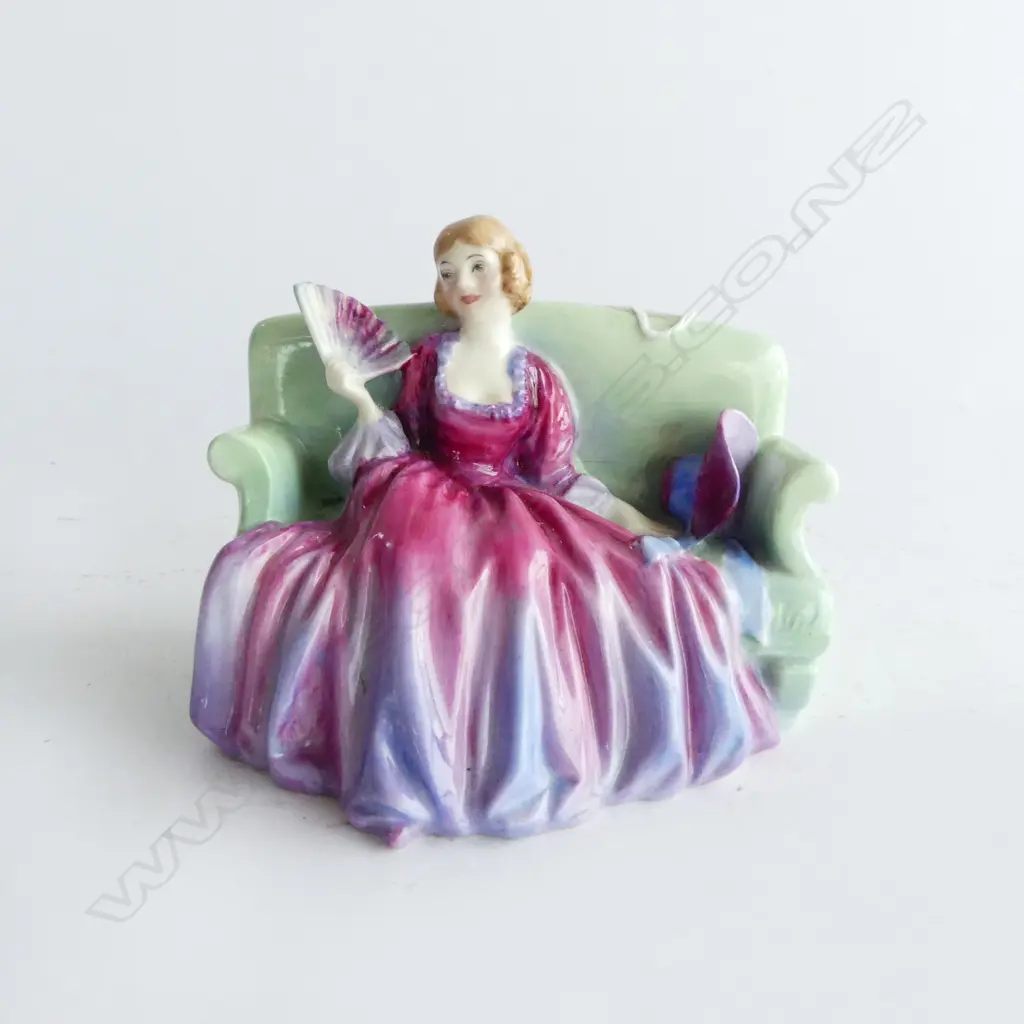 ROYAL DOULTON 'Sweet and Twenty' figurine on COUCH. HN1589. W.120mm Image 1++