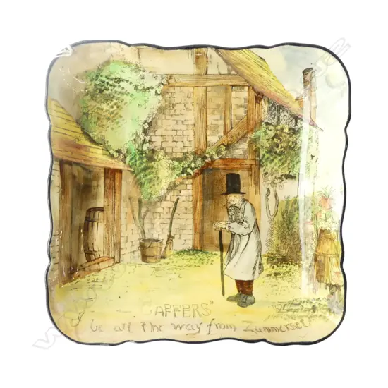 ROYAL DOULTON GAFFERS PLATE 220x220mm