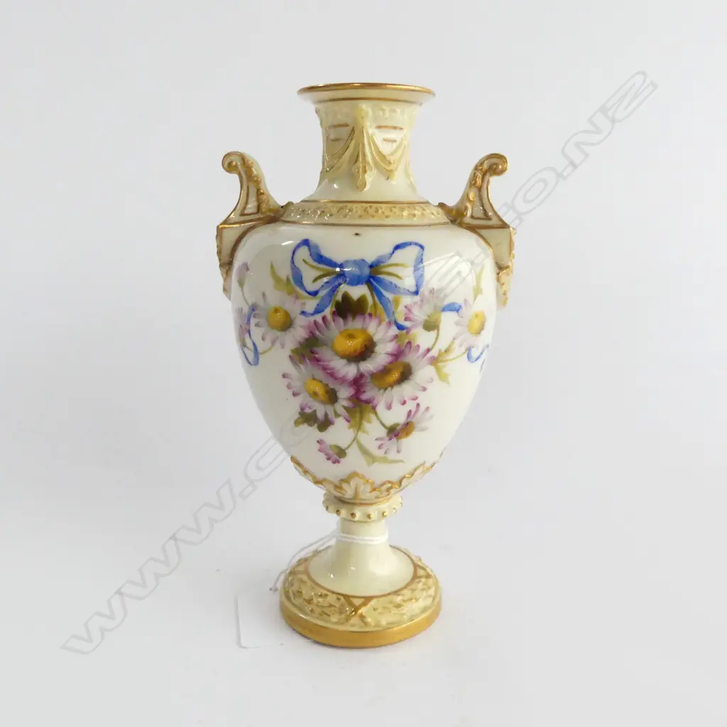 ROYAL WORCESTER VASE, SIGNED R. SEBRIGHT H.150mm Image 1++
