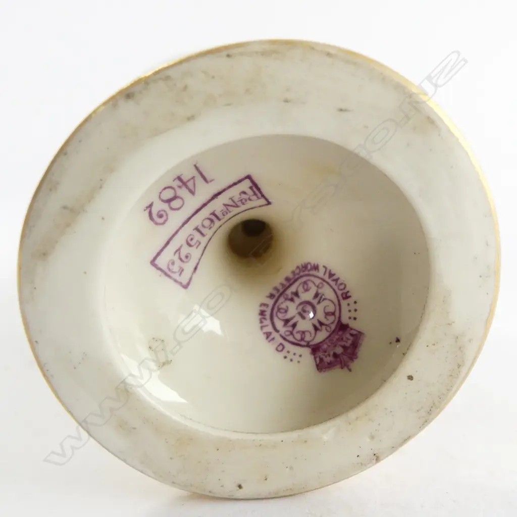 ROYAL WORCESTER VASE, SIGNED R. SEBRIGHT H.150mm Image 1++