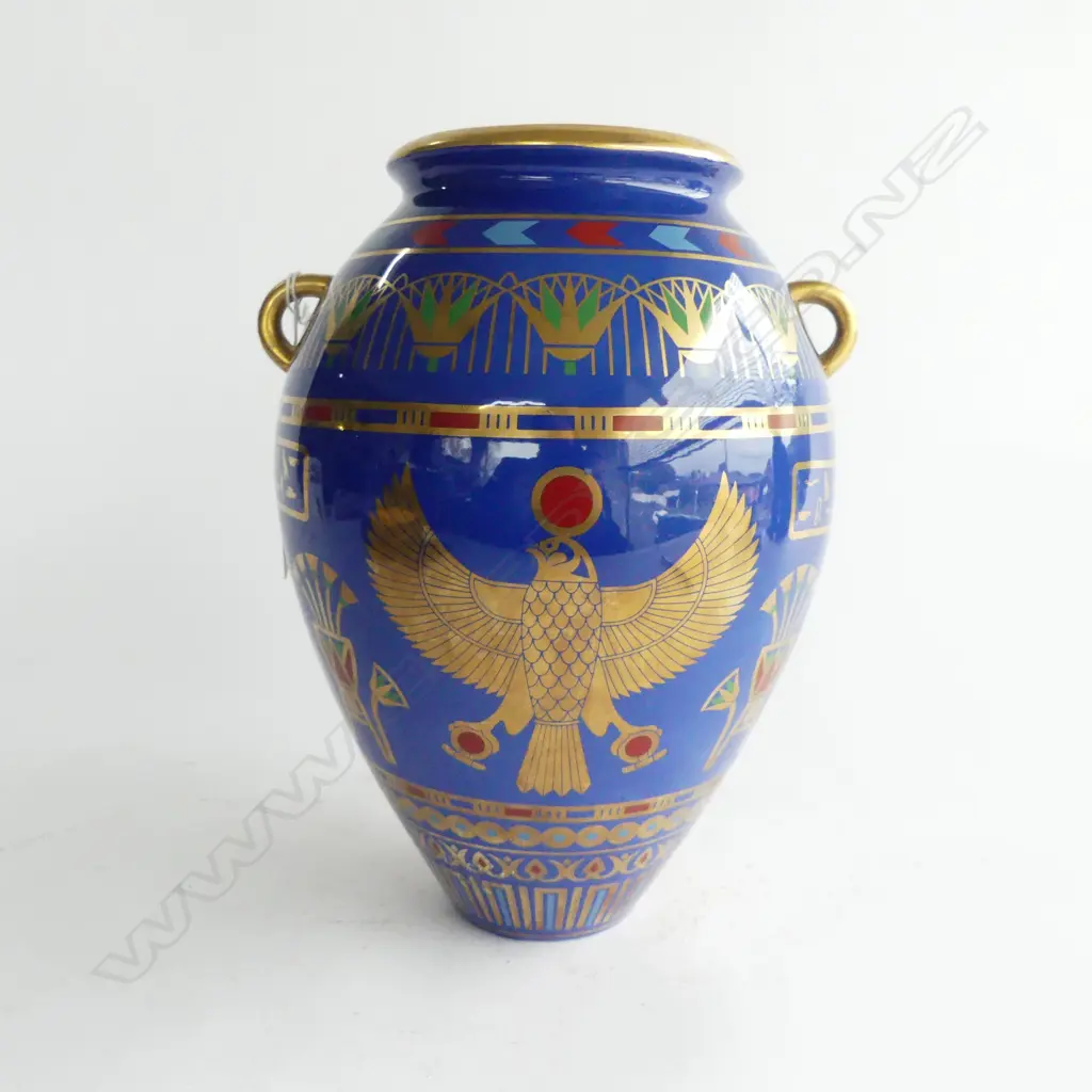 FRANKLIN MINT EGYPTIAN STYLE VASE H.255mm Image 1++