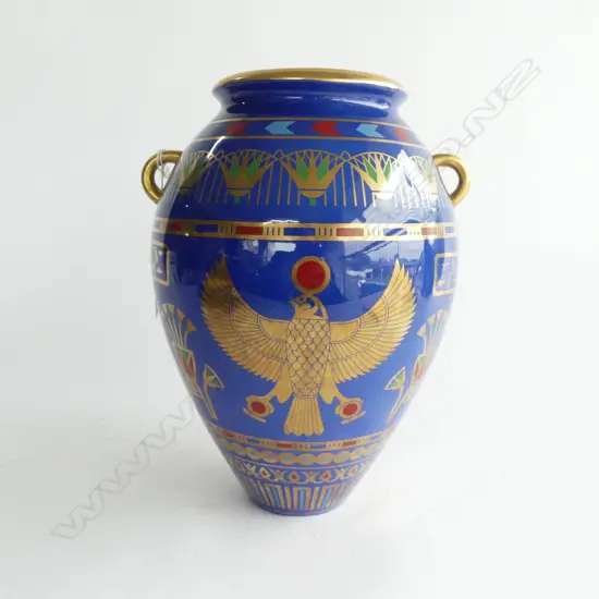 FRANKLIN MINT EGYPTIAN STYLE VASE H.255mm