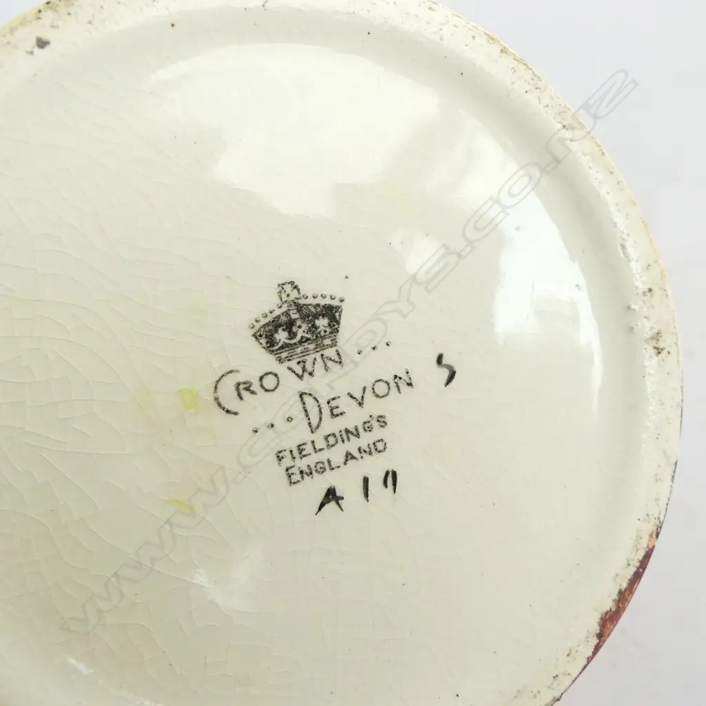 CROWN DEVON ART DECO LGE 'MOON & MOUNTAIN' JUG with 2 hairline cracks H.175mm Image 1++