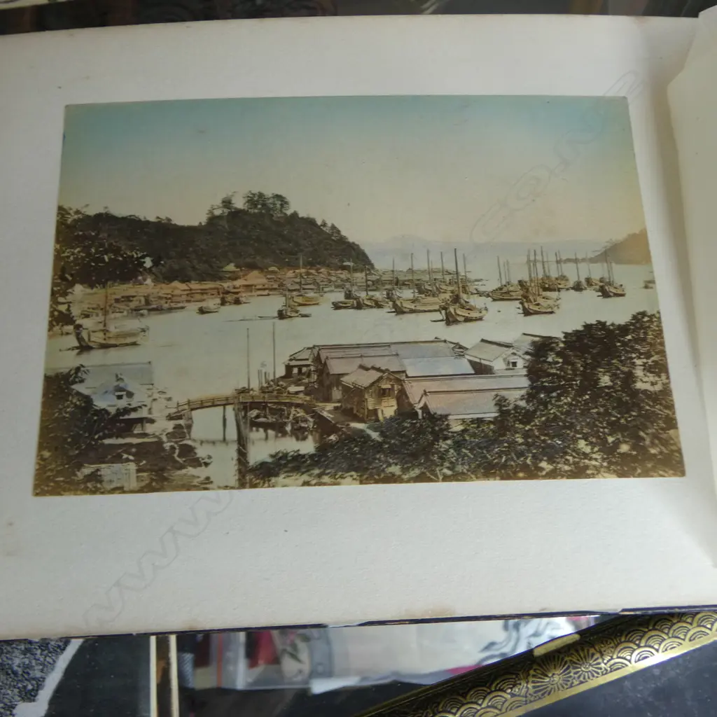 LG BOOK; JAPANESE BUDDHIST PRINTS H.345mm, JAPANESE PHOTO ALBUM C.1900, CIGARETTE CASE & ASHTRAY Image 1++