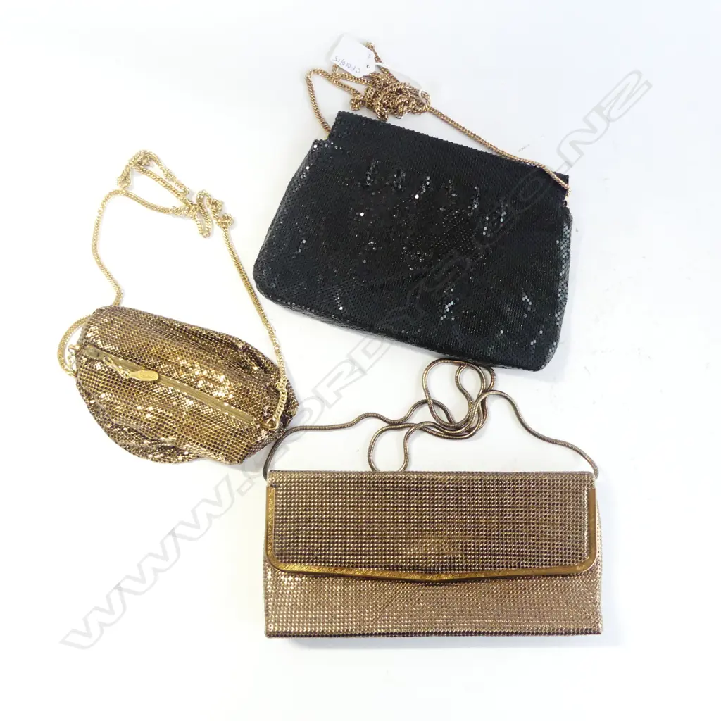 3 MESH EVENING BAGS W.250mm Image 1++