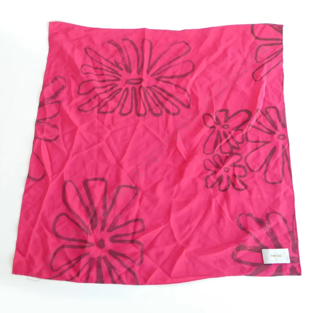 ASST SCARFS, 1 PENNY SAGE, SILK? 2 VINTAGE Image 1++