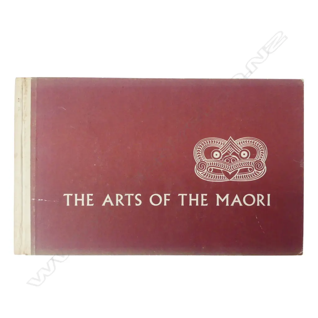 1961 BOOK 'THE ARTS OF THE MAORI' by Department of Education Wellington.  Image 1++