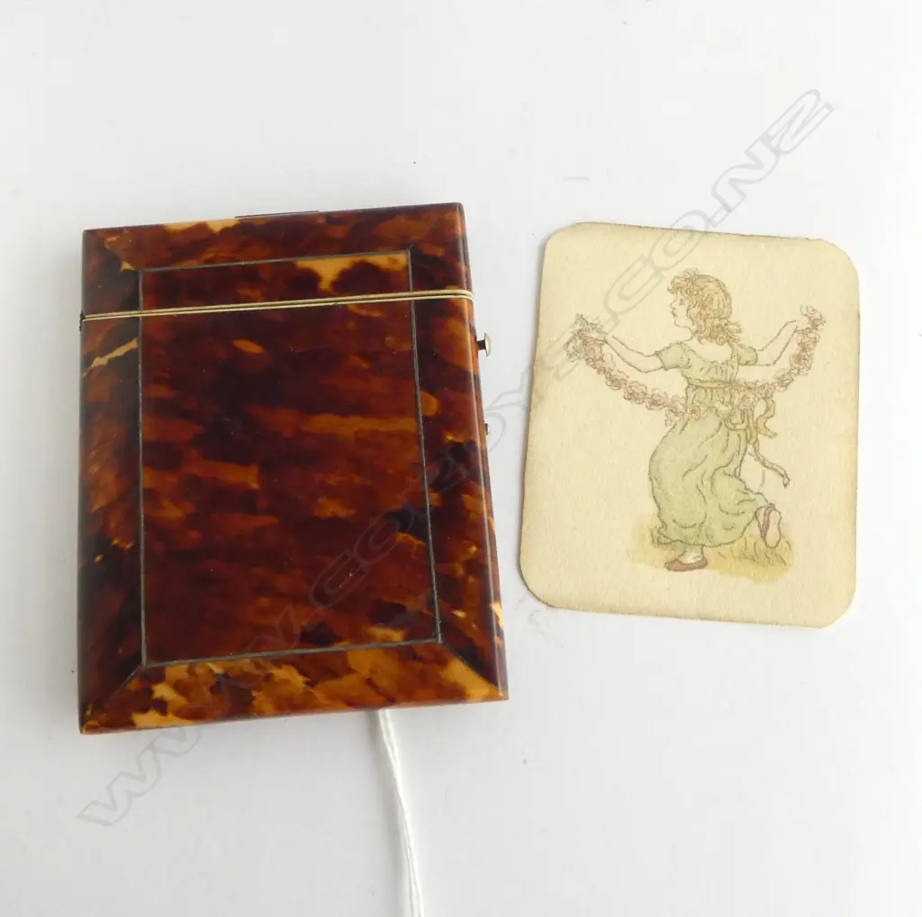 TORTOISE SHELL CARD CASE (faulted) Image 1++