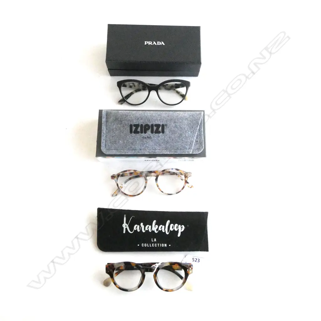 3 READING GLASSES; PRADA, KARAKALOOP, IZIPIZI PARIS Image 1++