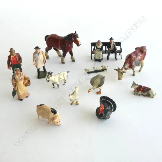 VINTAGE LEAD TOY FARM ANIMALS ETC