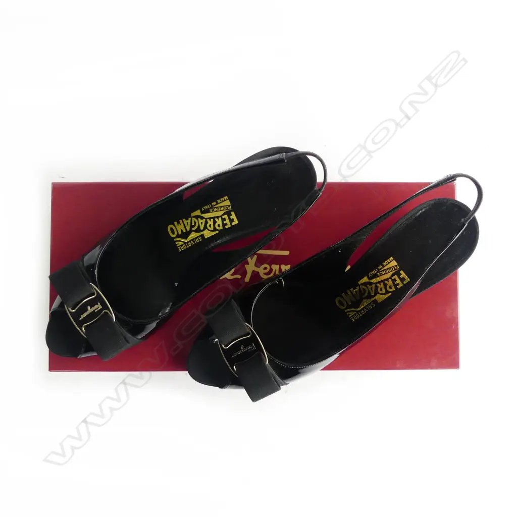 PR SML SALVATORE FERRAGAMO SLING BACKS, SIZE 6 or EU361/2  Image 1++