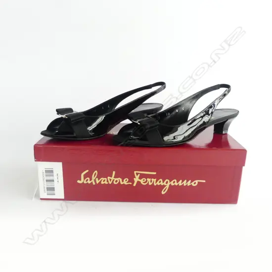 PR SML SALVATORE FERRAGAMO SLING BACKS, SIZE 6 or EU361/2 