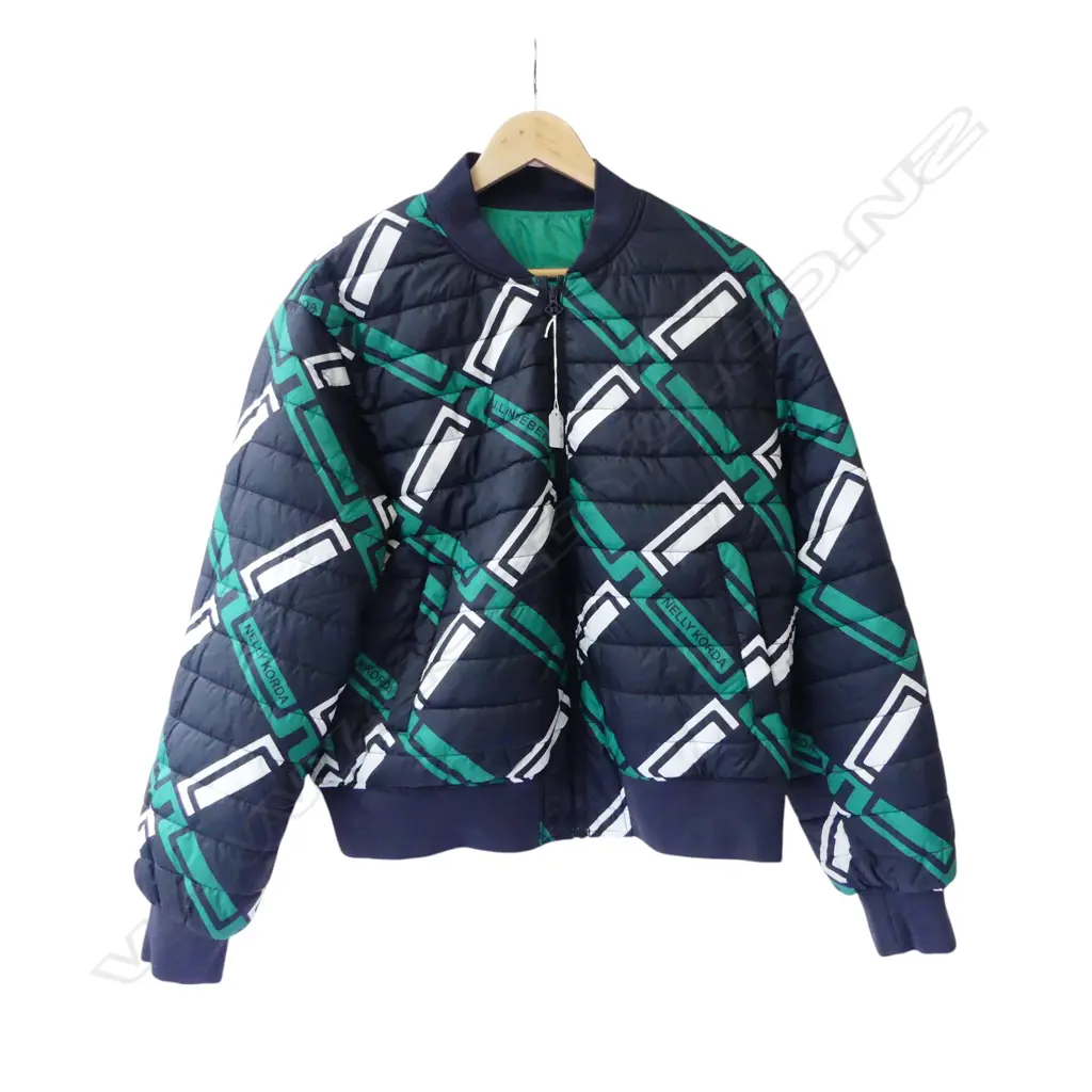 NELLY KORDA x J LINDEBERG - WOMENS REVERSIBLE GOLF JACKET (NEW); SIZE M Image 1++