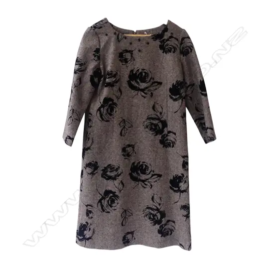 RETRO AUSTIN REED ROSE PATTERN WOMAN'S DRESS, REGENT ST LONDON