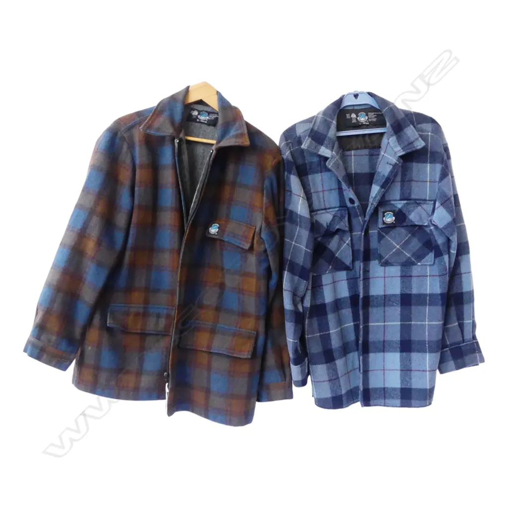 VINTAGE SWANDRI WOOLEN JACKET & SWANDRI WOOLEN SHIRT - SIZE L Image 1++