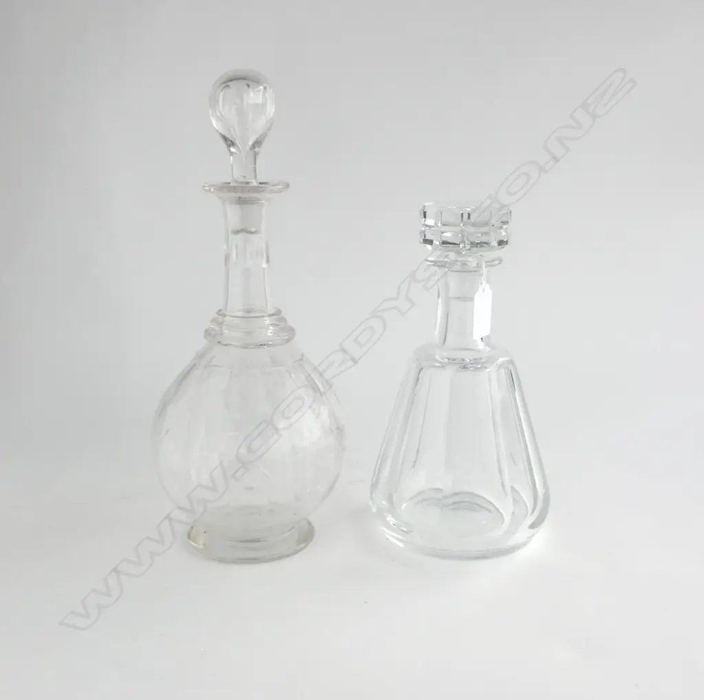 2 DECANTERS; BACCARAT H.230mm, OTHER H.305mm Image 1++