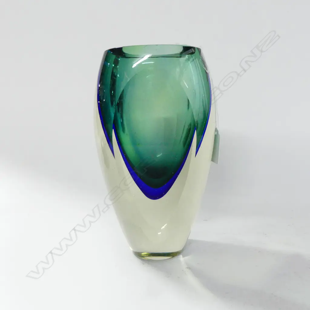 SOMMERSO ART GLASS VASE H.210mm very small FRITS Image 1++