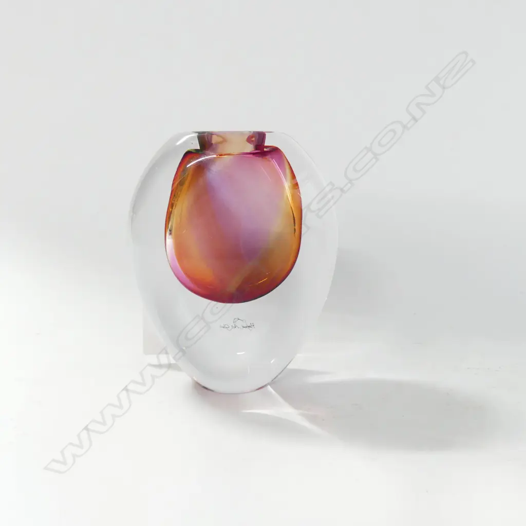 HOGLUND ART GLASS VASE H.130mm Image 1++